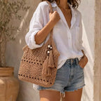 Bolsa de Praia Chic Lavinni Milos Coffe