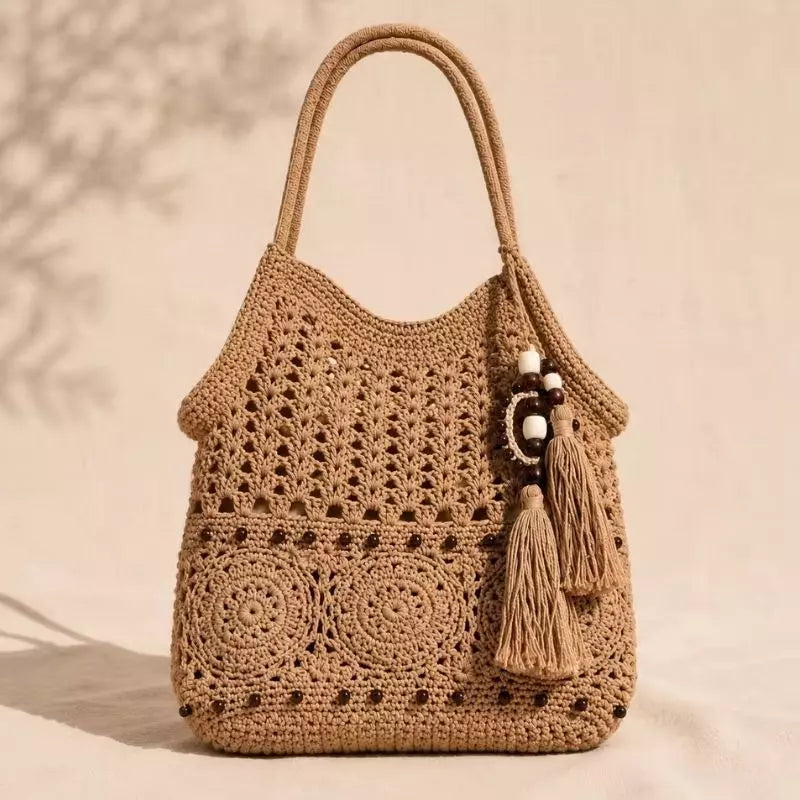 Bolsa de Praia Chic Lavinni Milos Coffe
