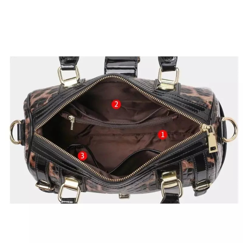 Bolsa Feminina Grande Varelle Leopard