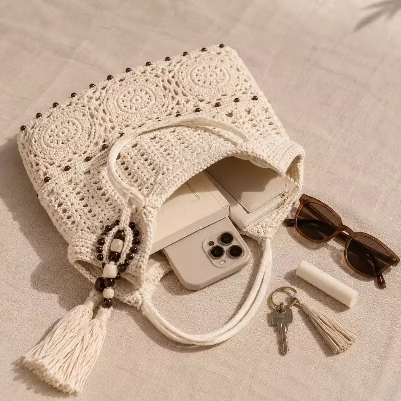 Bolsa de Praia Chic Lavinni Milos Coffe