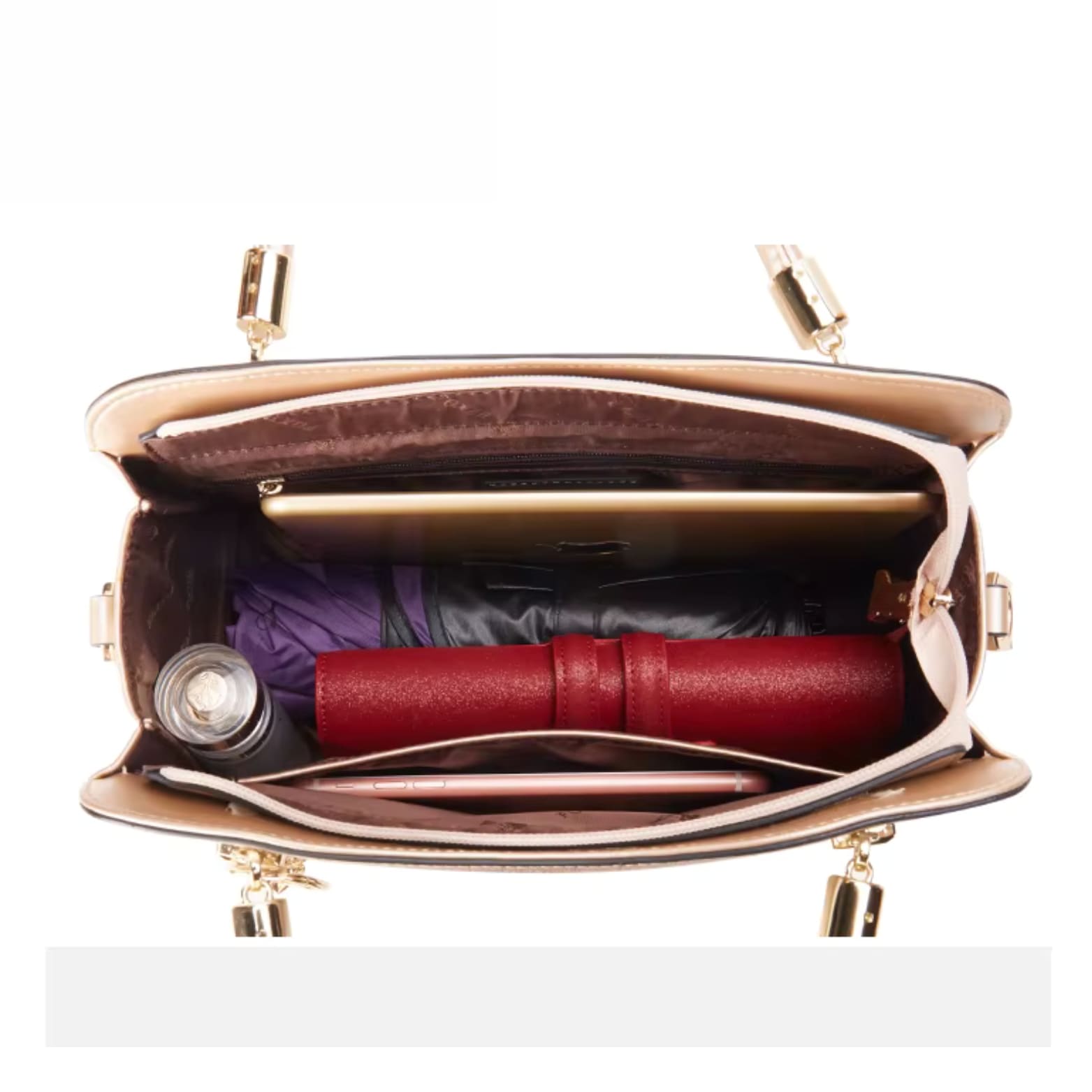 Bolsa Feminina Transversal Foxer Modelo Bella Rosê