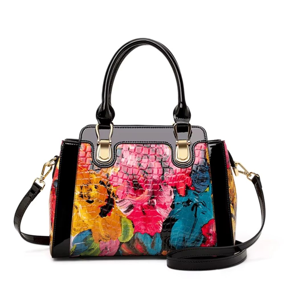 Bolsa Feminina Grande Celeste Bloom Rosé Black