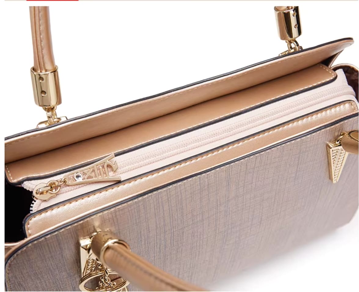 Bolsa Feminina Transversal Foxer Modelo Bella Rosê