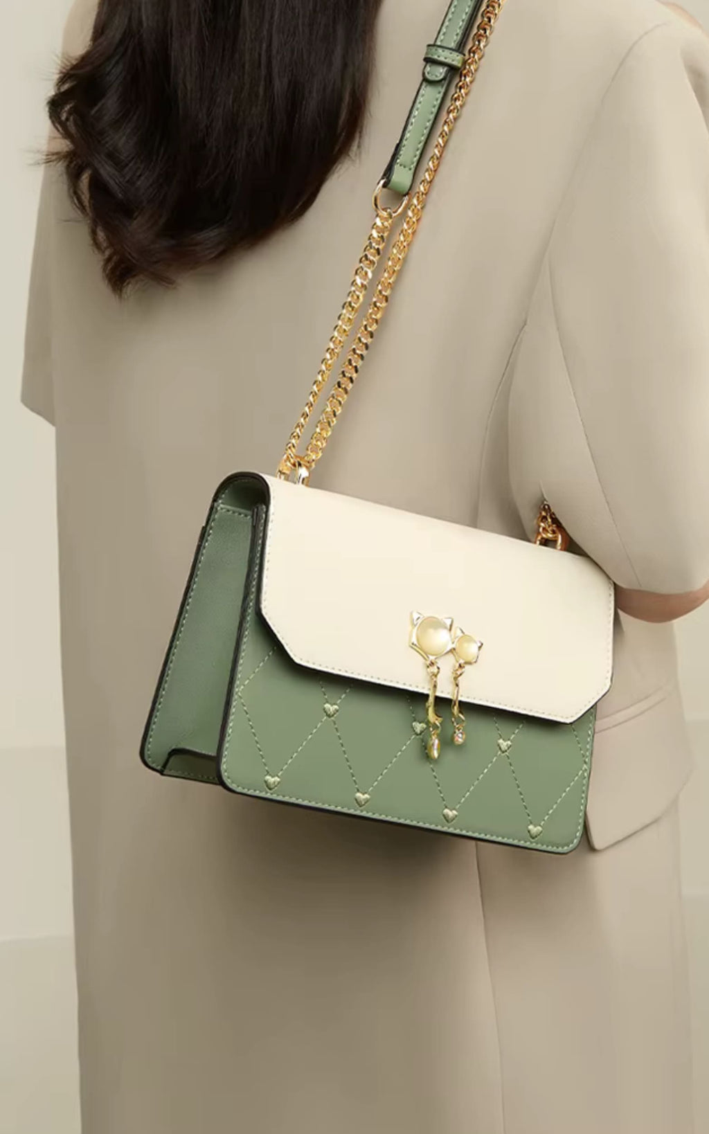 Bolsa Feminina Transversal Foxer Modelo Bella Duo