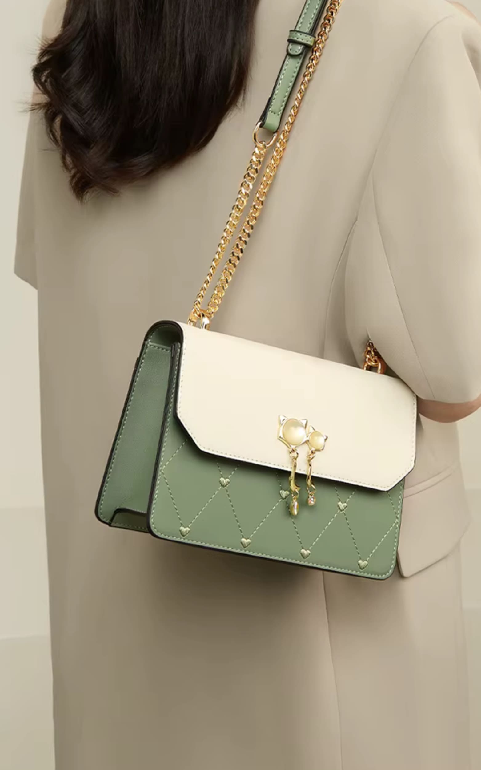 Bolsa Feminina Transversal Foxer Modelo Bella Duo