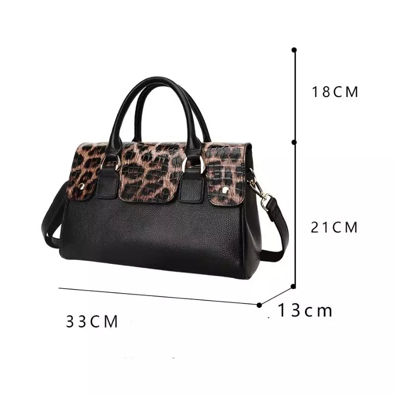 Bolsa Feminina Grande Montelisse Léopard