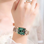 Relogio Feminino Modelo Opaline Emerald Gold