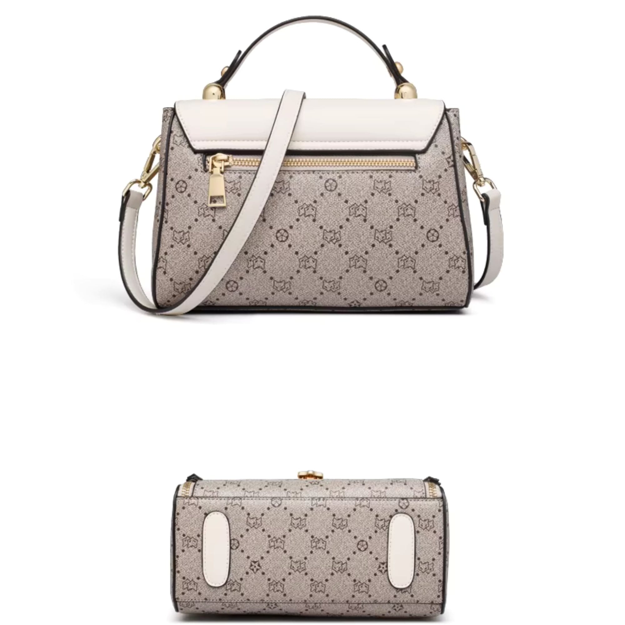 Bolsa Feminina Transversal Foxer Modelo Célinea Gray