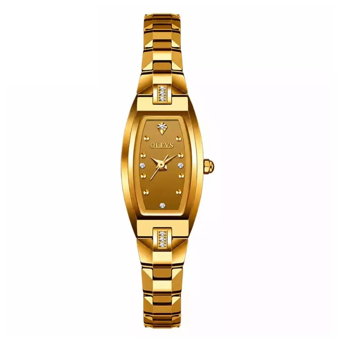 Relógio Feminino Pequeno Dourado Auréline Gold