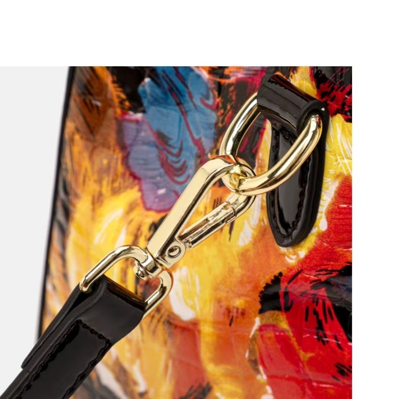 Bolsa Feminina Grande Celeste Bloom Rosé Black