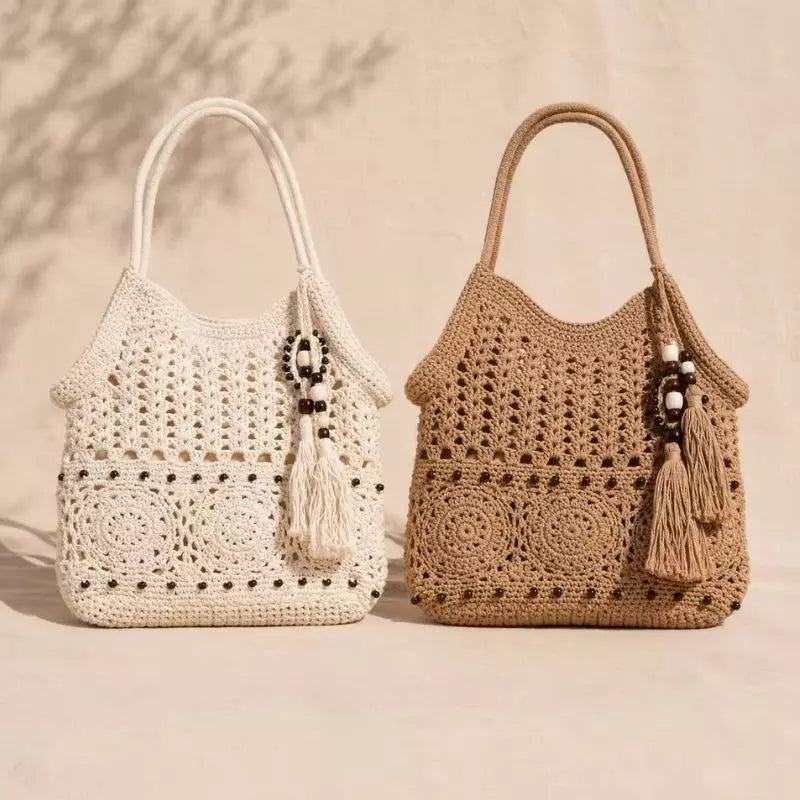 Bolsa de Praia Chic Lavinni Milos Coffe