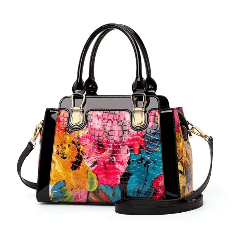 Bolsa Feminina Grande Celeste Bloom Rosé Black