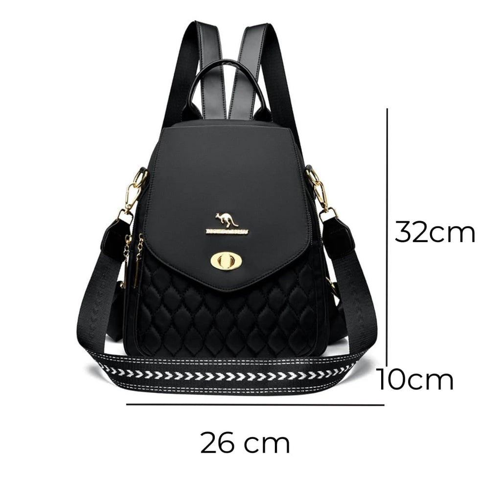 mochila feminina preta Bella Lux Black 4