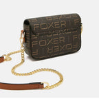 Bolsa Feminina Transversal Modelo Foxer Modelo Lady Brown