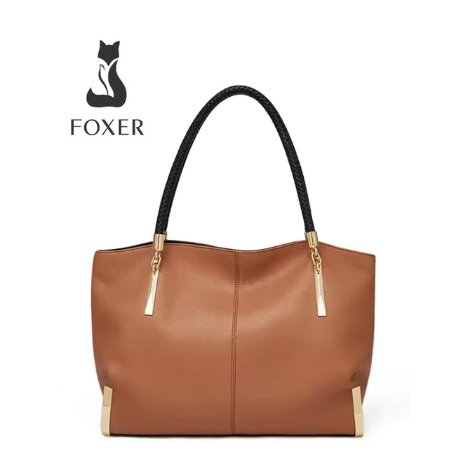 Bolsa feminina grande de couro