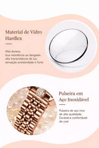 Relógio Feminino  Modelo Opaline Rose Gold