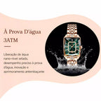 Relogio Feminino Modelo Opaline Emerald Gold