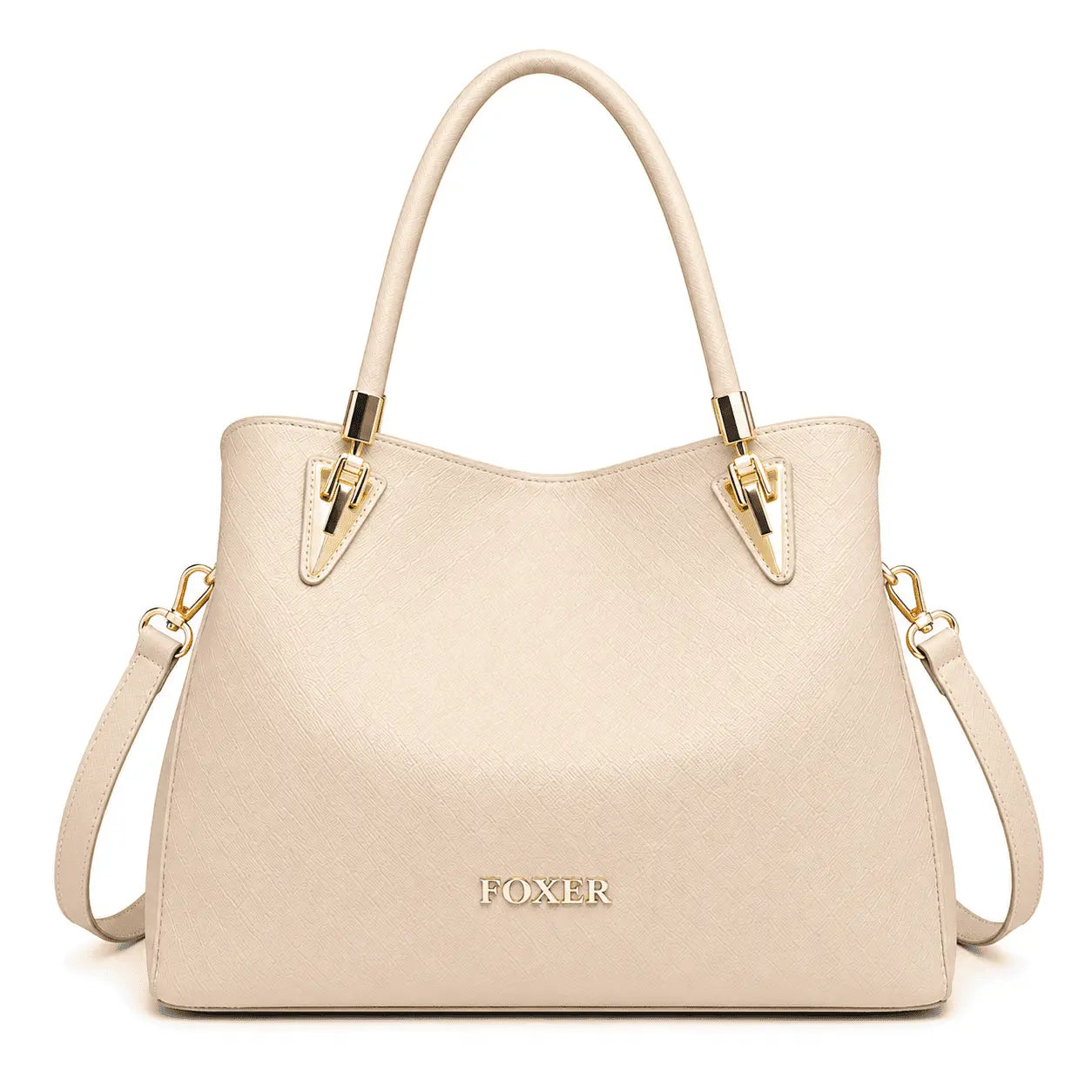 Bolsa Feminina Foxer de Ombro Modelo Verona Beige