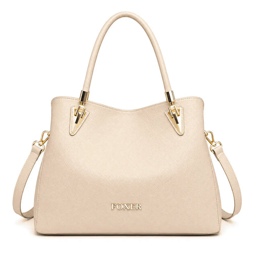 Bolsa Feminina Foxer de Ombro Modelo Verona Beige