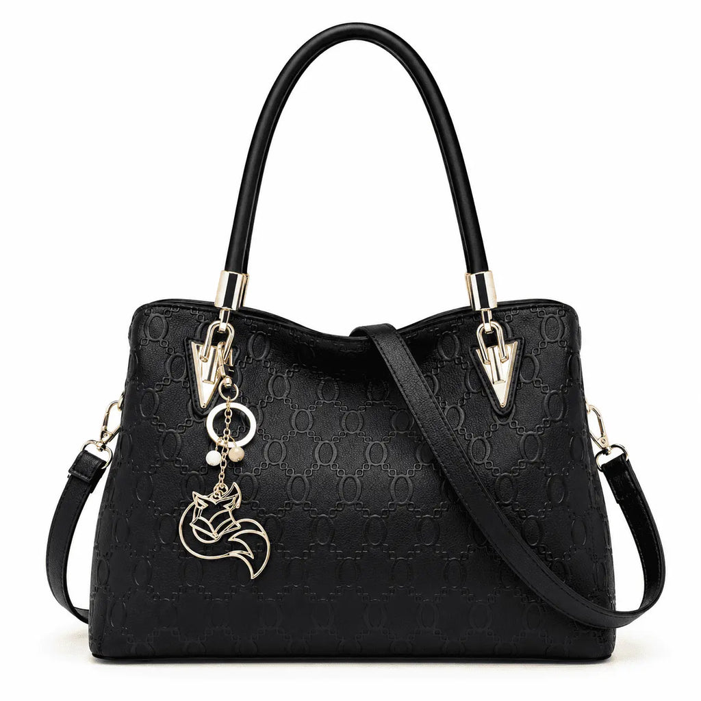 Bolsa Feminina Grande Foxer Mdelo Alma Black