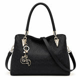 Bolsa Feminina Grande Foxer Mdelo Alma Black