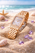 relogio feminino de marca Diamond Gold