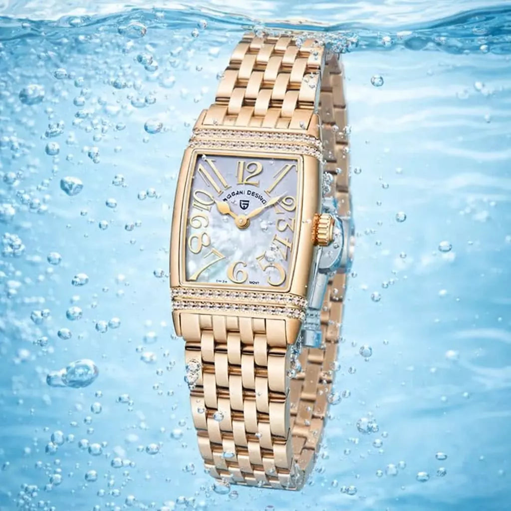 Relógio Feminino Dourado Diamond Gold
