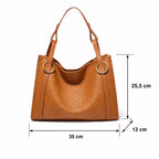 Bolsa Feminina Grande De Couro Solphi Brown