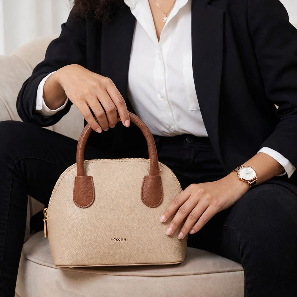 Bolsa Feminina Pequena Foxer Modelo Marcelline Treillis