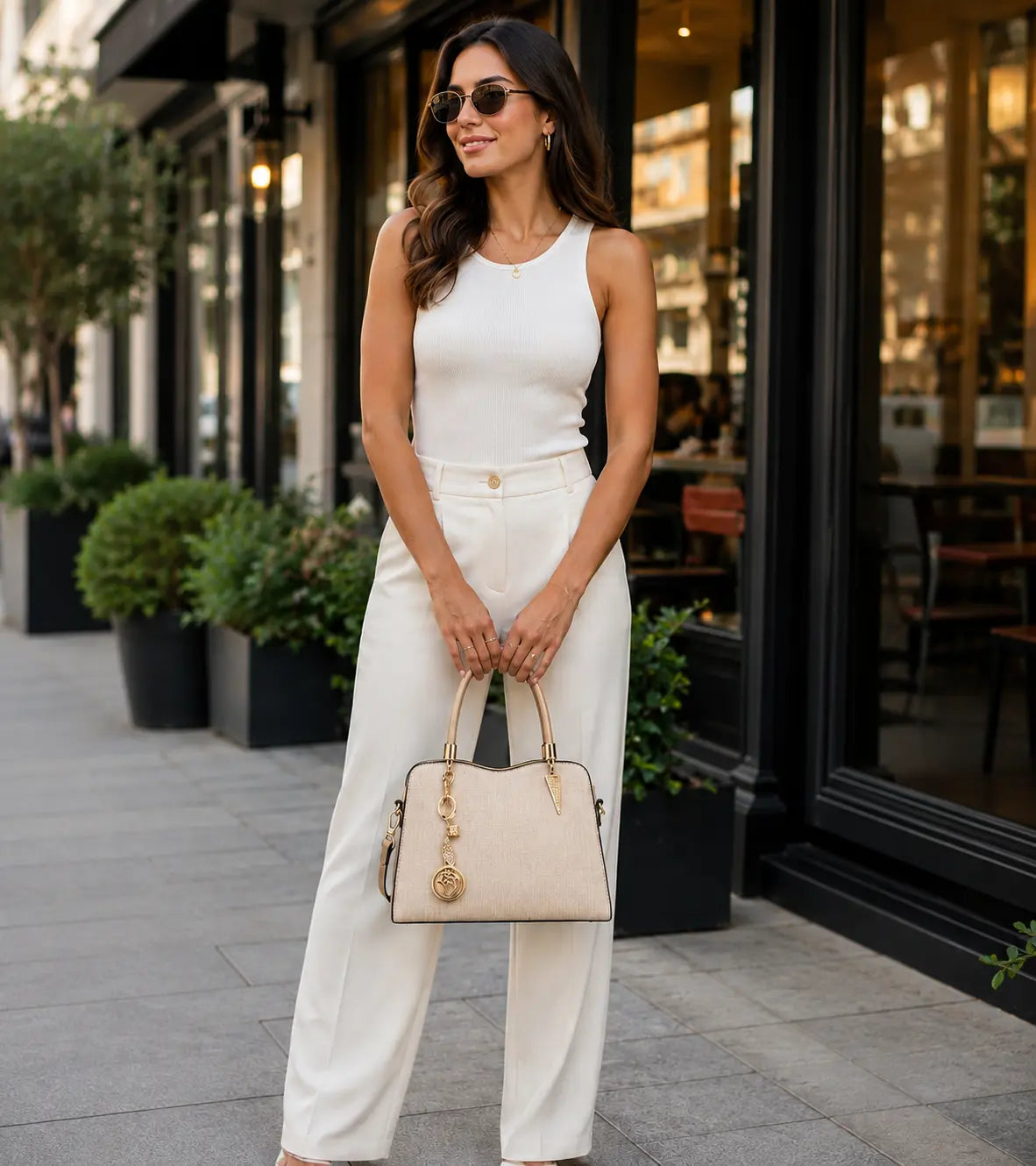 Bolsa Feminina Média Bella Rosê