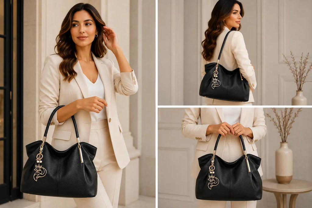 Bolsa Feminina Grande Foxer Mdelo Saint Germain Black