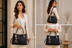 Bolsa Feminina Grande Foxer Mdelo Alma Black