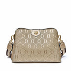 Bolsa Feminina Transversal Modelo Foxer Dauphine Beige