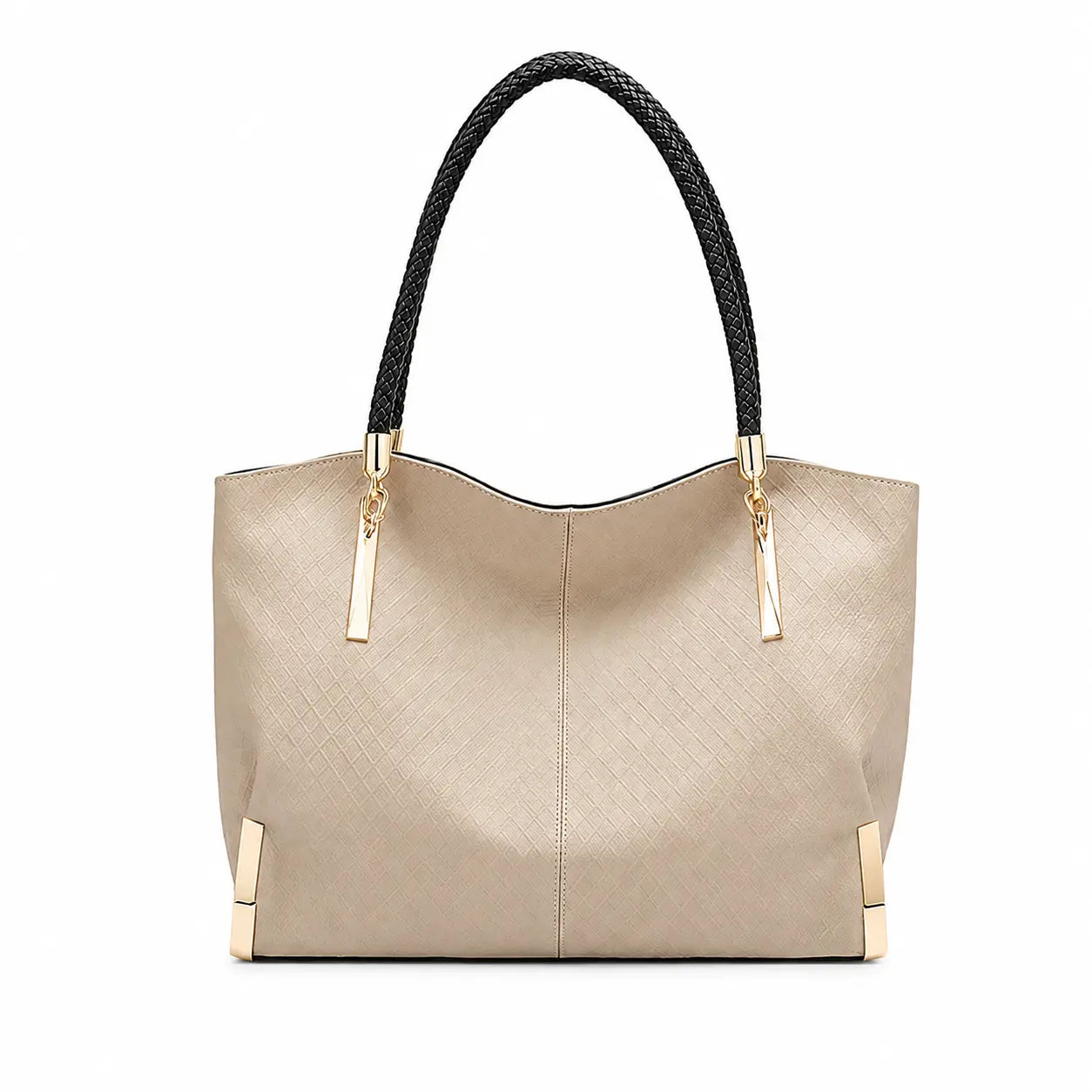 Bolsa Feminina Grande Foxer Modelo Velluto Beige