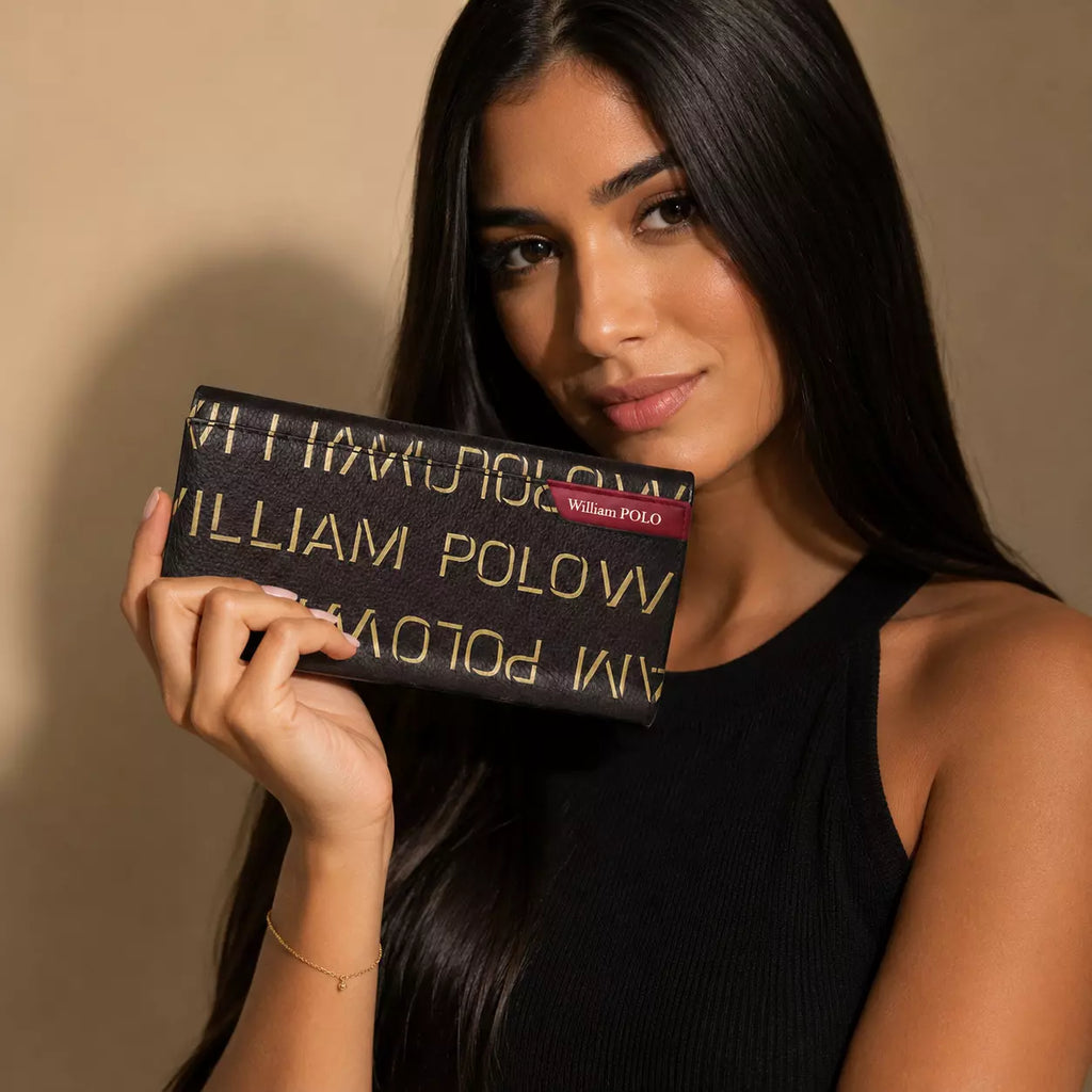Carteira Feminina Grande Longa Modelo Élegance Monogram