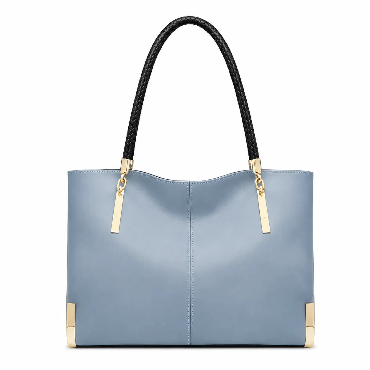 Bolsa Feminina De Couro  Modelo  Foxer  Vittora Blue