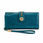 Carteira Feminina Grande Modelo Fleur Blue