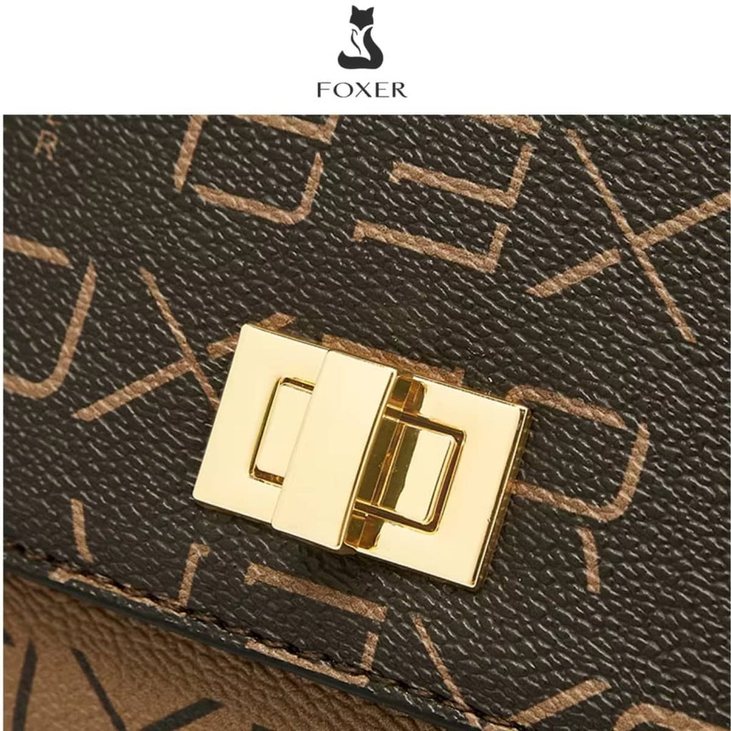 Bolsa Feminina Transversal Modelo Foxer Modelo Lady Brown