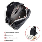 mochila feminina de couro spine blsck1.2