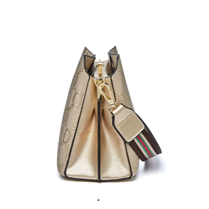 Bolsa Feminina Transversal Modelo Foxer Dauphine Beige