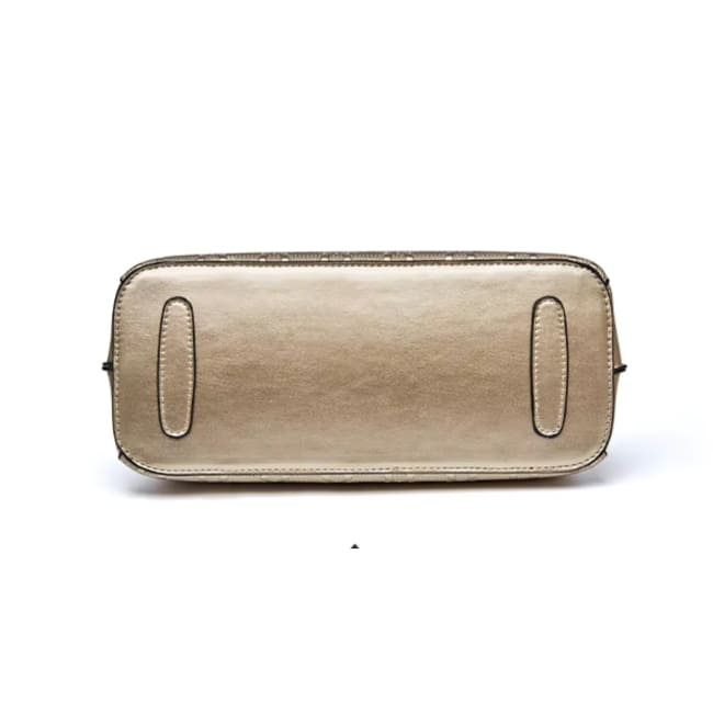Bolsa Feminina Transversal Modelo Foxer Dauphine Beige