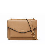 Bolsa Feminina Transversal De Couro Arvelle Beige