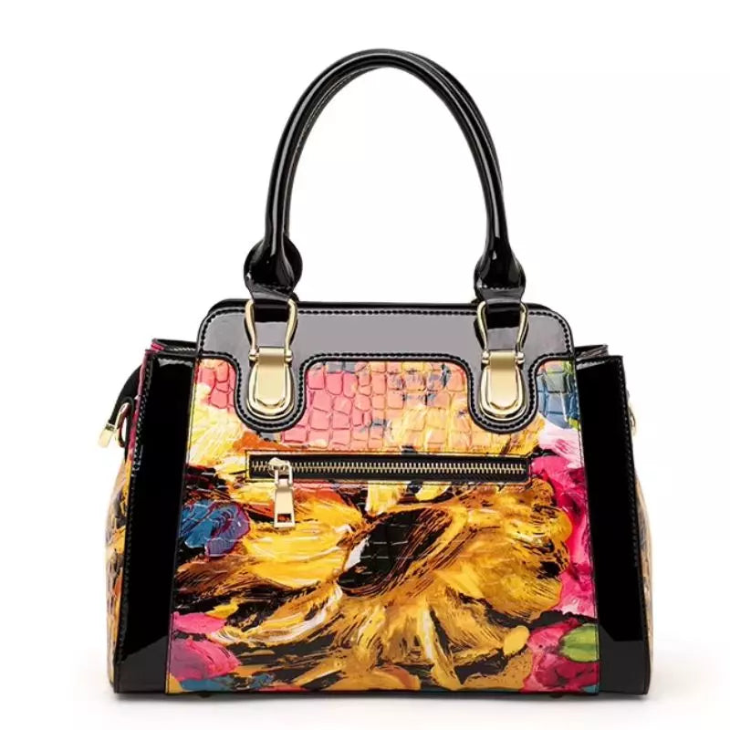 Bolsa Feminina Grande Celeste Bloom Rosé Black