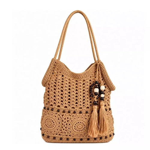 Bolsa de Praia Chic Lavinni Milos Coffe