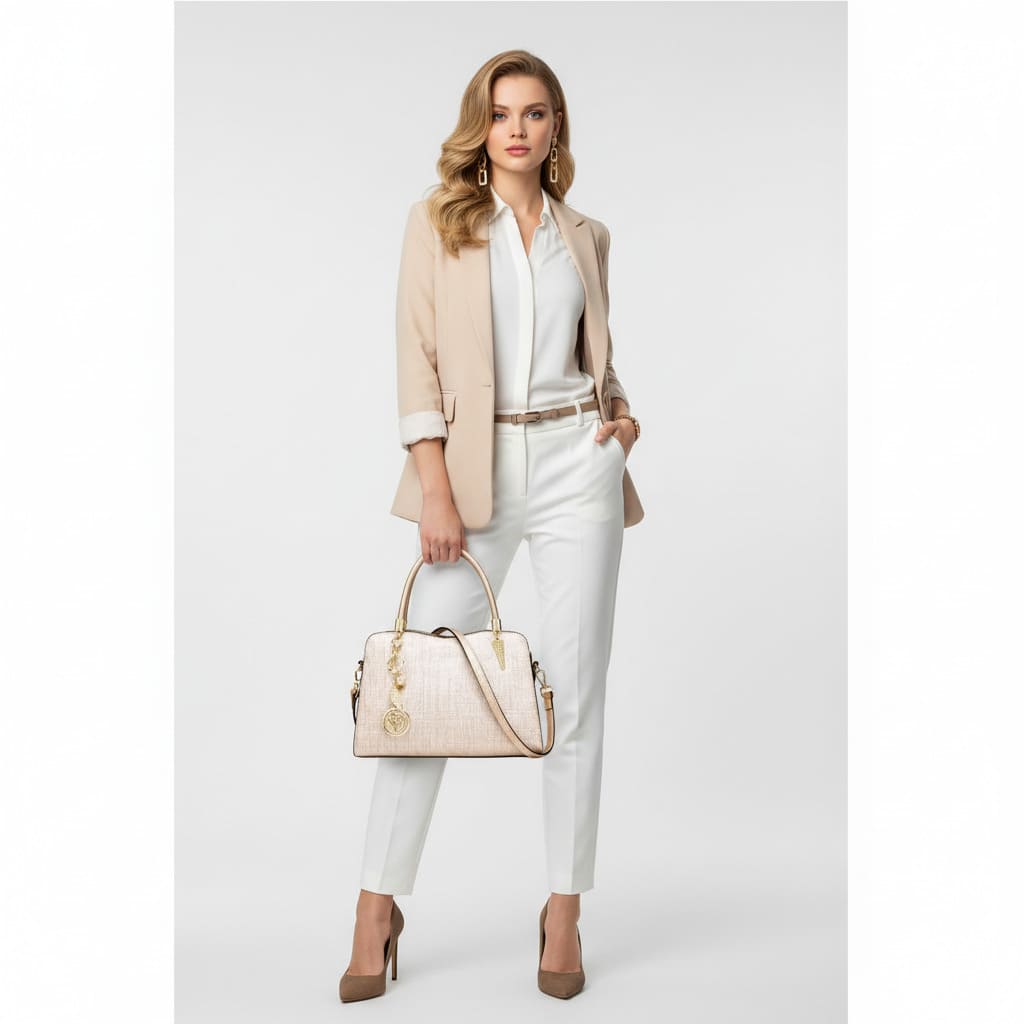 bolsa feminina transversal elegante