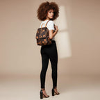 mochila feminina de couro elegante