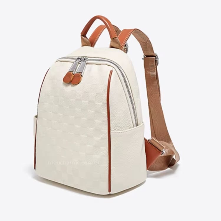 mochila feminina de couro legitimo 