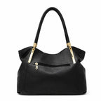 bolsa feminina preta de couro 2