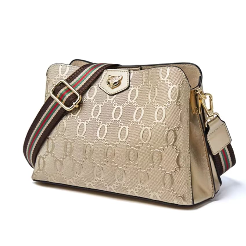 bolsa feminina transversal  de couro