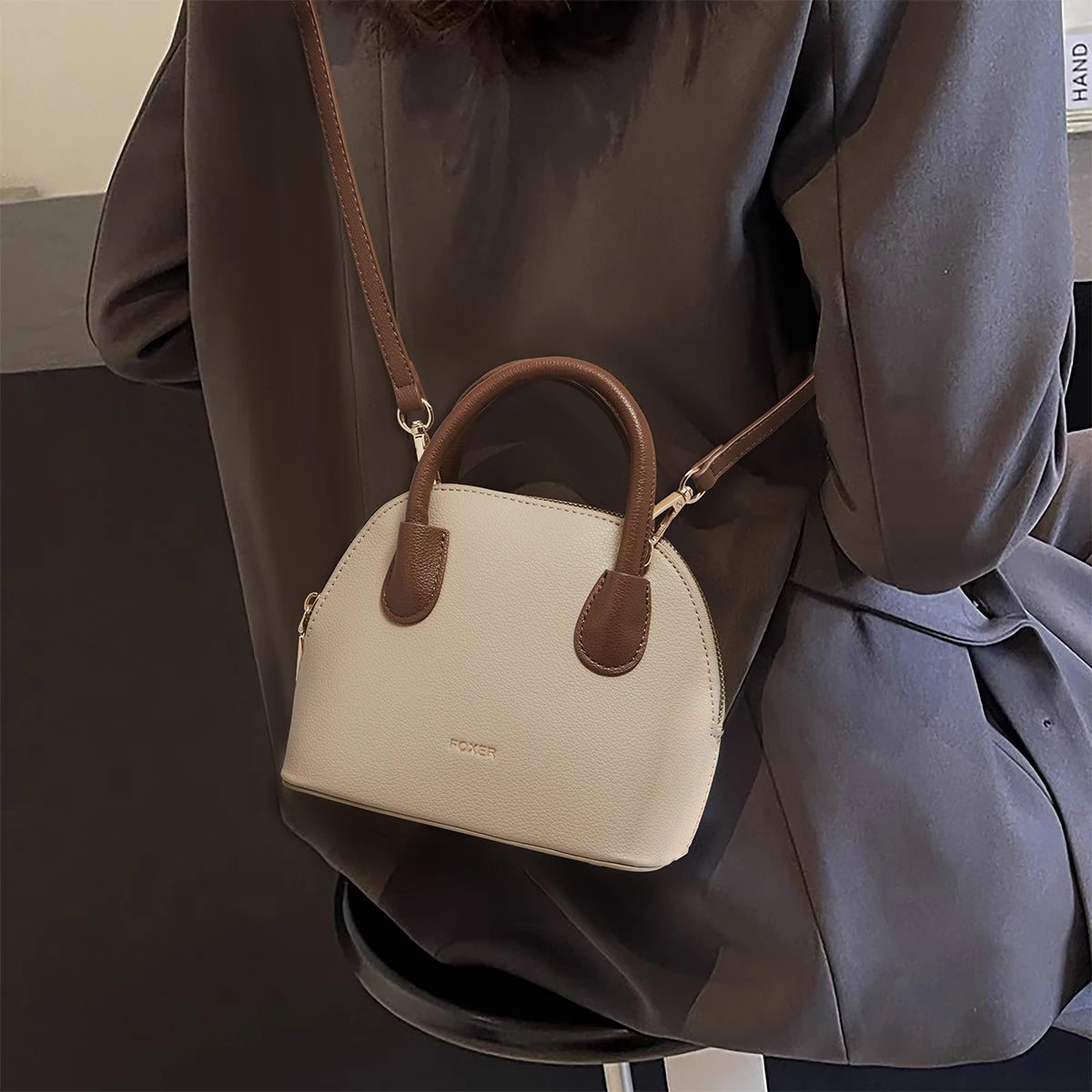 Bolsa Feminina Pequena Foxer Modelo Marcelline Treillis